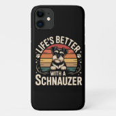 Life's Better With A Schnauzer Case-Mate iPhoneケース (裏面)