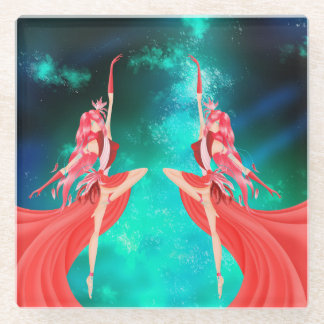 Life's Eternal Dance Glass Coaster ガラスコースター