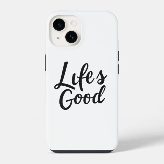Life's Good iPhoneケース iPhone 14ケース (裏面)