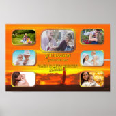 Life's Greatest Blessings Collage Sunset 1300 Art ポスター (正面)