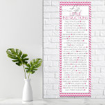 Lifes Little Instructions (pink) ポスター<br><div class="desc">A fantastic list of helpful,  inspiring and encouraging little "life" instructions.  This poster print goes great in a bedroom,  dorm room or for some permanent reading material in the bathroom!</div>