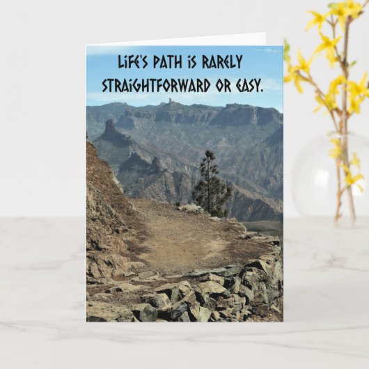 Life's path. カード (黄色い花)