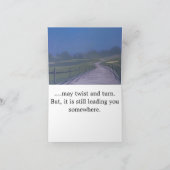 Life's Path Folded Greeting Card サンキューカード (内部)
