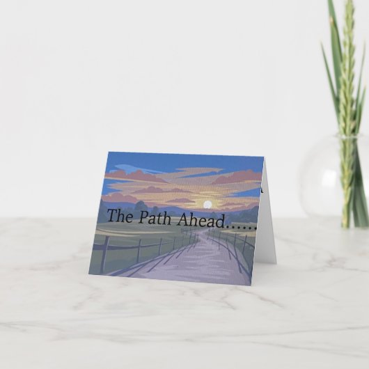 Life's Path Folded Greeting Card サンキューカード (正面)