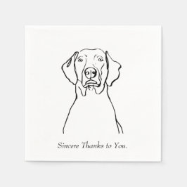 Life's Pawsitis with a Weim スタンダードカクテルナプキン