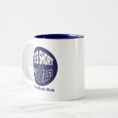 Life's Short Read Fast Reading Book Lovers Navy ツートーンマグカップ (正面左)