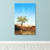 Life's Sustaining Palm Tree - Canvas Print キャンバスプリント (インサイチュ (ウッドフロア))