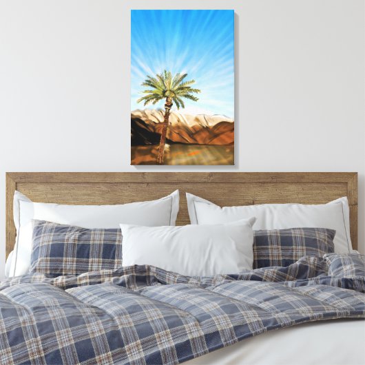 Life's Sustaining Palm Tree - Canvas Print キャンバスプリント (インサイチュ (寝室))