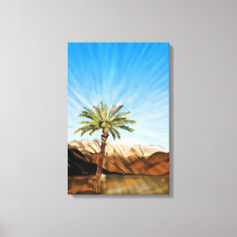 Life's Sustaining Palm Tree - Canvas Print キャンバスプリント