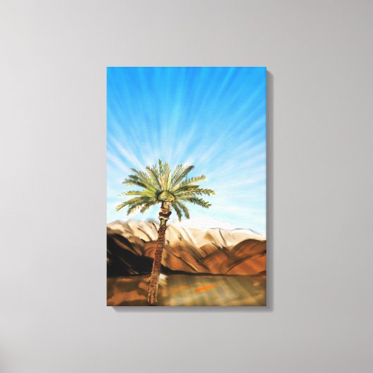 Life's Sustaining Palm Tree - Canvas Print キャンバスプリント (正面)