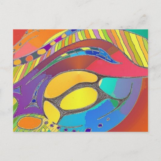 LifeScanオーガニックアはっきりしたートはがき ポストカード (正面)