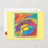 LifeScanオーガニックアはっきりしたートポストカード（文言） ポストカード (正面/裏面)