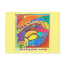 LifeScanオーガニックアはっきりしたートポストカード（文言）