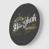 Lifestyle Bangkok thailand ラージ壁時計 (傾斜)