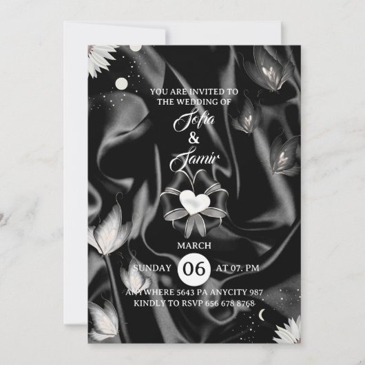 Lifetime of Butterflies Bridal Shower Invite, Edit 招待状 (正面)