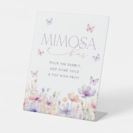 Lifetime of Butterflies Bridal Shower Mimosa Bar 台座サイン