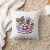 Lifetith Pawers ピロー – かわいいイラストの子犬スロー  (ブランケット)
