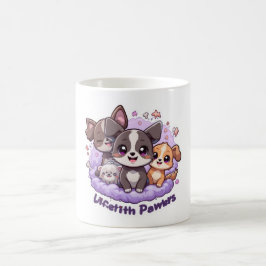Lifetith Pawers Mug – かわいい漫画の子犬コーヒーカップ コーヒーマグカップ