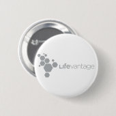 LifeVantageの企業のなロゴ灰色 缶バッジ (正面&裏面)