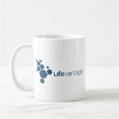 LifeVantageの企業のなロゴ コーヒーマグカップ (左)