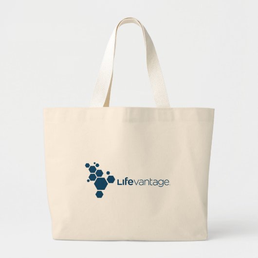 LifeVantageの企業のなロゴ ラージトートバッグ (正面)