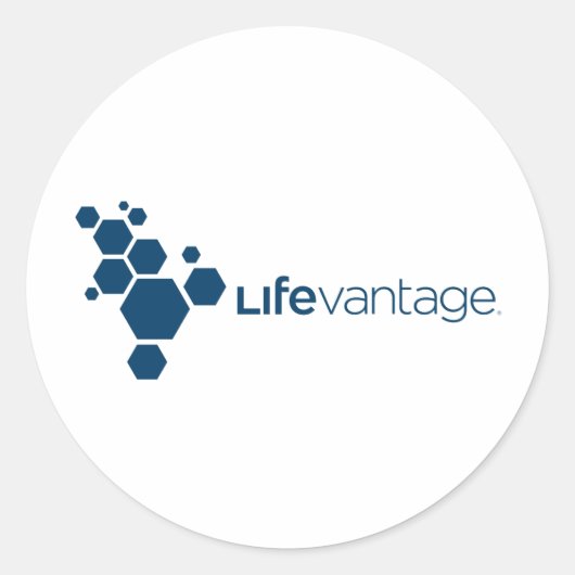 LifeVantageロゴ企業の ラウンドシール (正面)