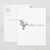 LifeVantage企業のロゴ – グレー ポストカード (正面/裏面)