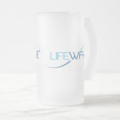 LifeWaveのロゴのマグ フロストグラスビールジョッキ (正面右)