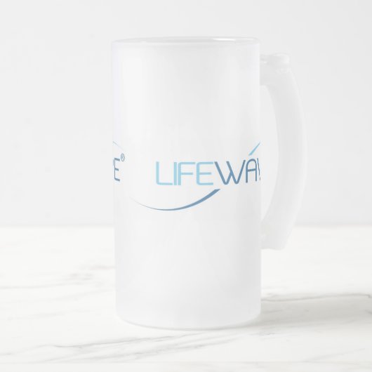 LifeWaveのロゴのマグ フロストグラスビールジョッキ (正面右)