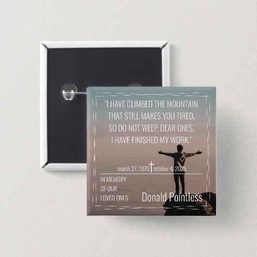 Lifeworks 002ボタン 缶バッジ (正面&裏面)