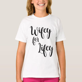 Lifeyの花嫁PJのワイシャツのためのWifey Tシャツ