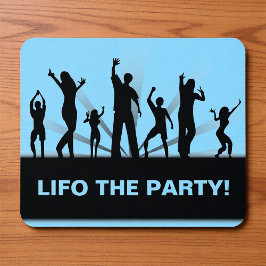Lifo the Party 面白い会計士ジョーク マウスパッド