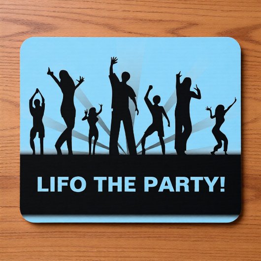 Lifo the Party 面白い会計士ジョーク マウスパッド