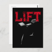 Lift Bodybuilding Fitness Motivational ポストカード (正面/裏面)