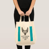"Lift Each Other Up" Birds. Tote Bag トートバッグ (正面(商品))