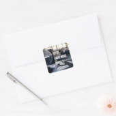 Lift Heavy Inspiration – コーヒーと音楽怒の紹介 スクエアシール (封筒)