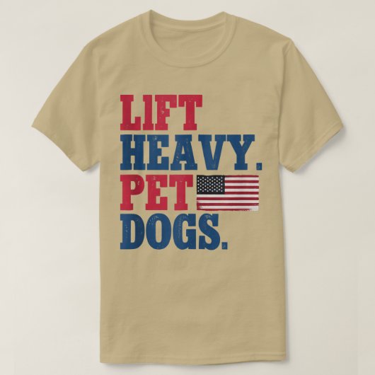 Lift Heavy Pet Dogs Weightlifting Fitness Gym Tank Tシャツ (デザイン正面)