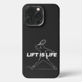 Lift is Life pour les fans de tennis iPhoneケース (裏面)
