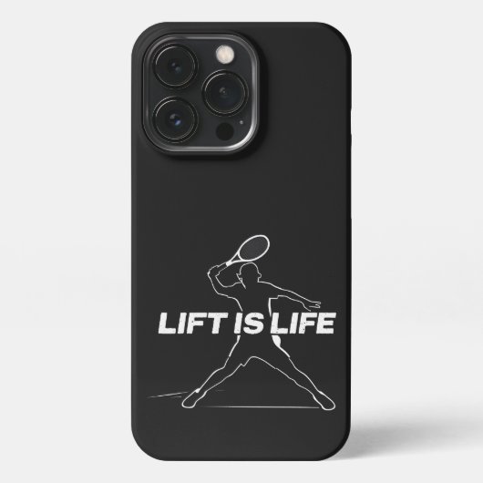 Lift is Life pour les fans de tennis iPhoneケース (裏面)
