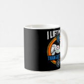 Lift more than code funny programmer developer fit コーヒーマグカップ (正面右)