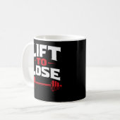 Lift To Lose コーヒーマグカップ (正面左)