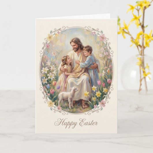 Lift Up Your Eyes Easter Card カード (黄色い花)