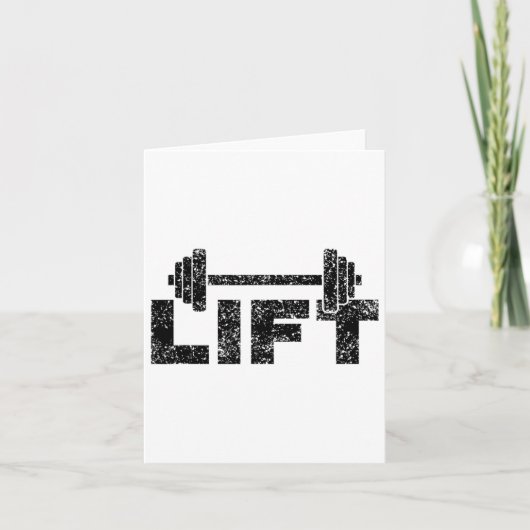 Lift Workout Lifting Weightlifting Gym 1  カード (正面)