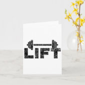 Lift Workout Lifting Weightlifting Gym 1  カード (黄色い花)