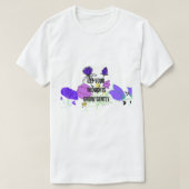 Lift Your Thoughts Grow Gently - Inspirational Typ Tシャツ (デザイン正面)