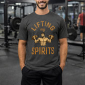Lifting My Spirits -Bodybuilding Gym Humor- Funny Tシャツ