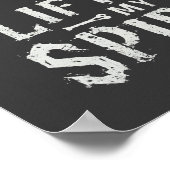 Lifting My Spirits Bodybuilding Skeleton Funny Gym ポスター (角)