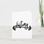 Lifting Workout Lift Gym Weightlifting カード (正面)