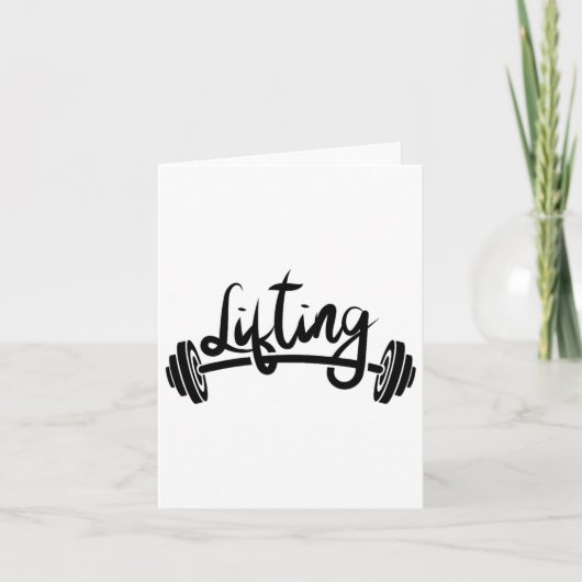 Lifting Workout Lift Gym Weightlifting  カード (正面)