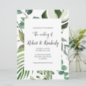 LIFY ボタニカル ユーカリの葉 ウェディング 招待状 (スタンド正面)